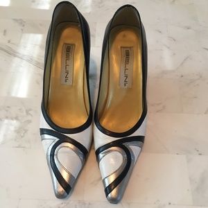 BELLINI Womens Leather Pointed Toe Classic Pumps